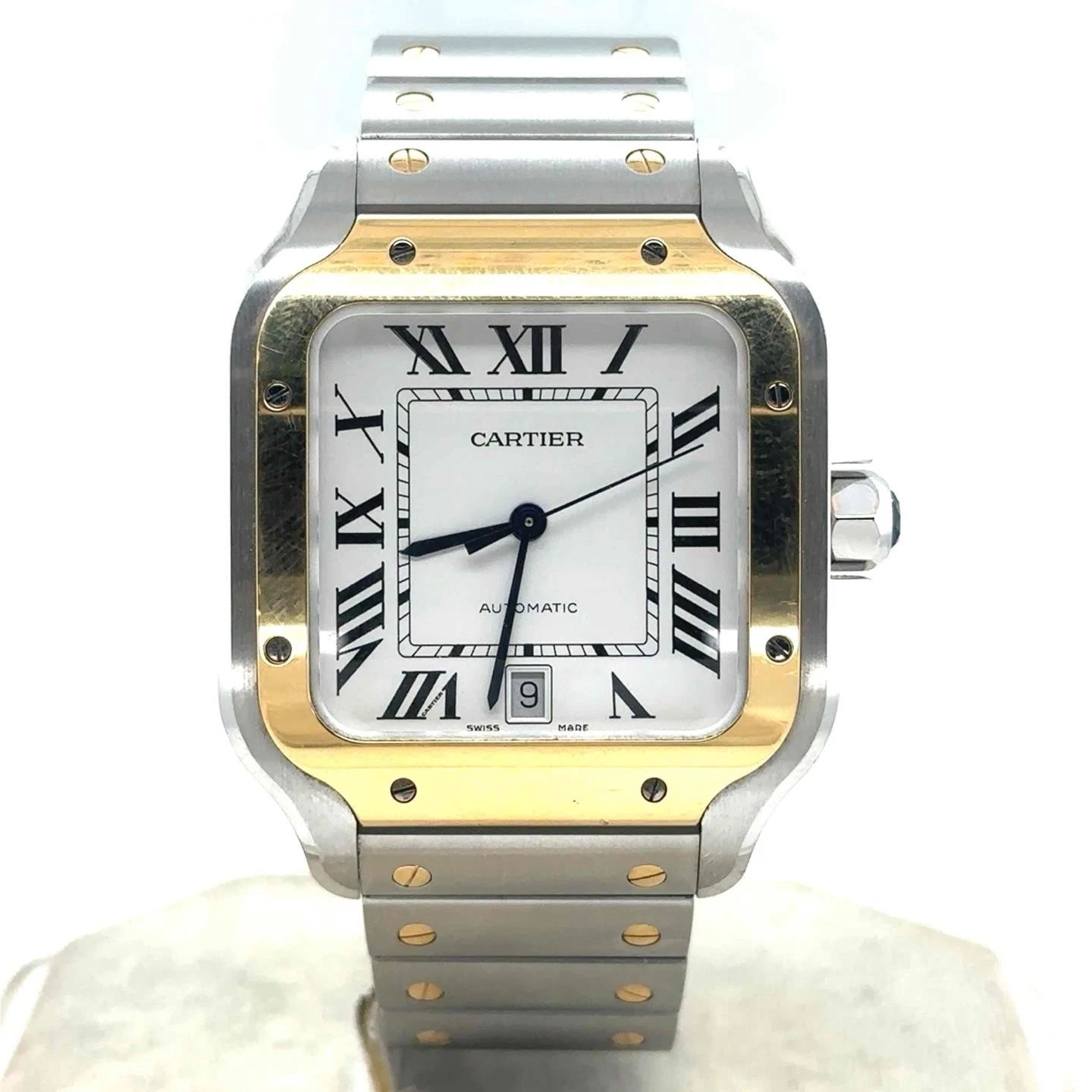 Cartier — Cartier Santos Large Automatic 40mm 18k Yellow Gold/Steel Men's Watch W2SA0009