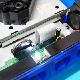 SEGA Dreamcast VA1 Console Translucent Blue Shell USB-PD Power Supply MOD NTSC-J