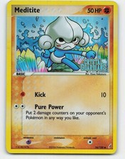 2006 Pokemon, Crystal Guardians, #56/100 Meditite, Reverse Holo Common on eBay