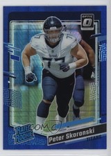 2023 Panini Donruss Optic Rated Rookie Blue Hyper Prizm Peter Skoronski 1l6f