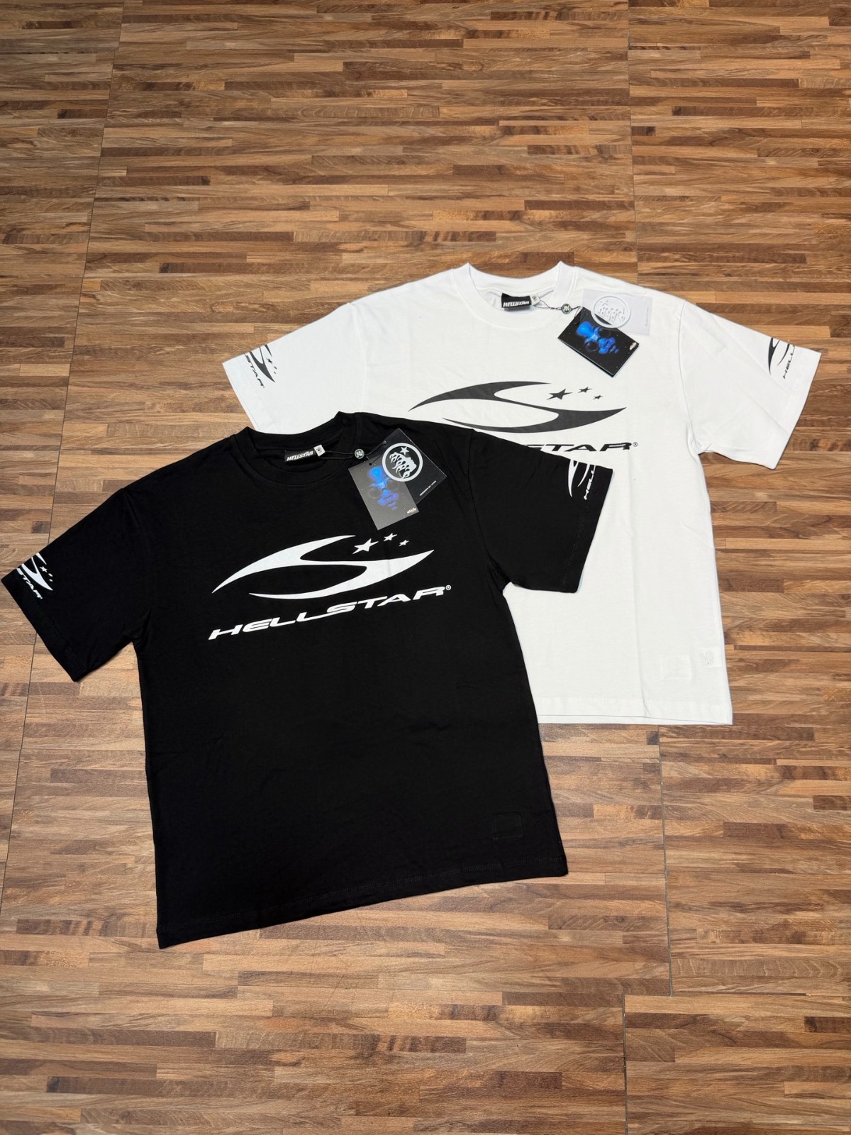 HELLSTAR New Men's white/black Cotton T-Shirt