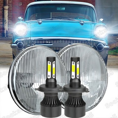 2x7'' Round LED Headlights fit 1953-1957 Chevrolet Bel Air/150/210 Impala FORD