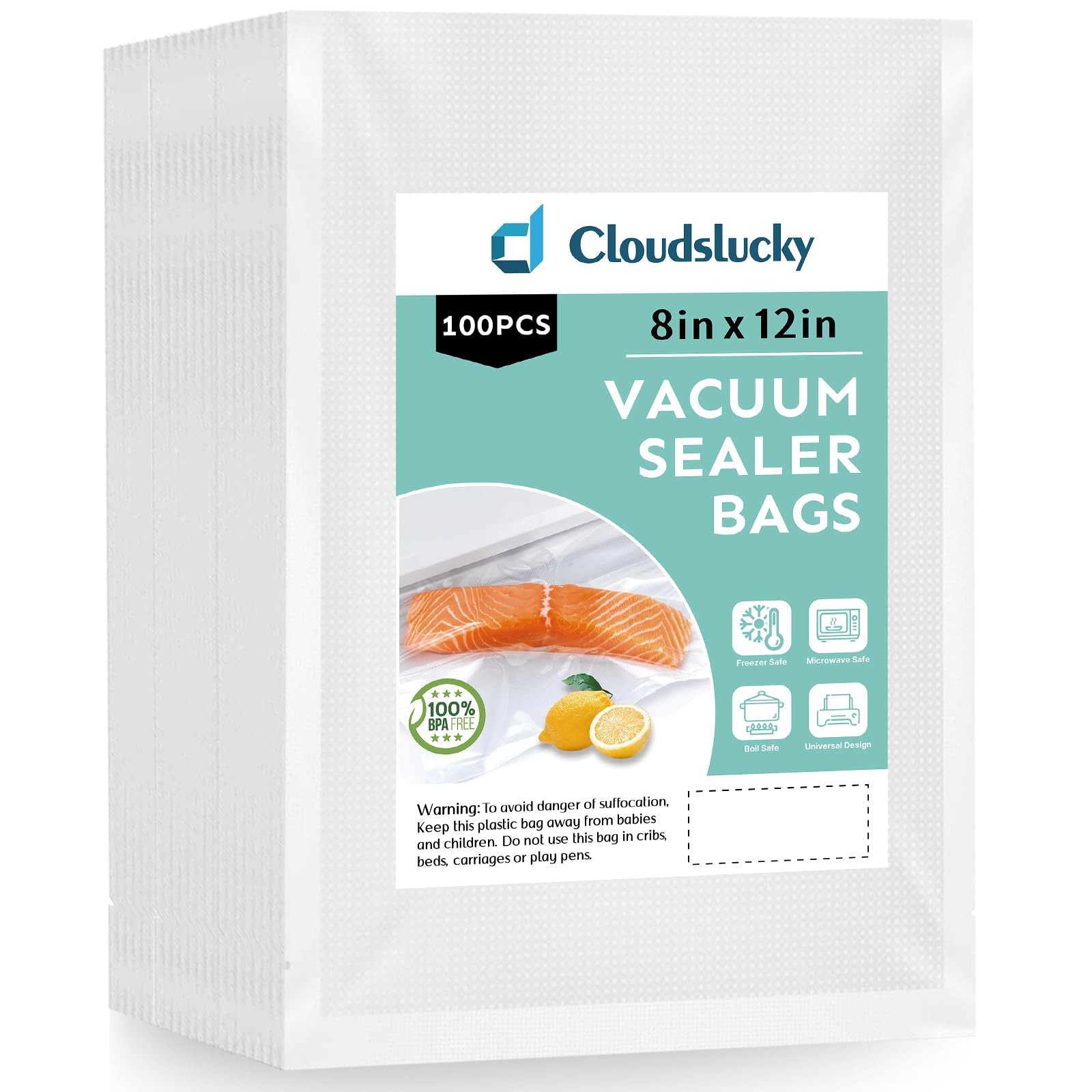 Vacuum Sealer Bags for Food Quart 8