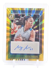 MAYA MOORE 2025 DONRUSS WNBA SIGNATURE SERIES GOLD LASER /10 #SS-MM Q5722
