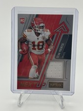 2022 Panini Playbook - Next Up Isiah Pacheco #NU-11 Jersey (MEM, RC)