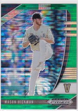 2020 Panini Prizm Draft Picks Baseball Green Pulsar #PDP154 Mason Hickman