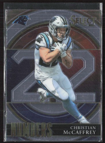 Christian McCaffrey #SN-20 — 2021 Panini Select Numbers football card