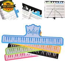5 Pack Music Book Page Holder Clips for Sheet Music Stand Piano Guitar Violin