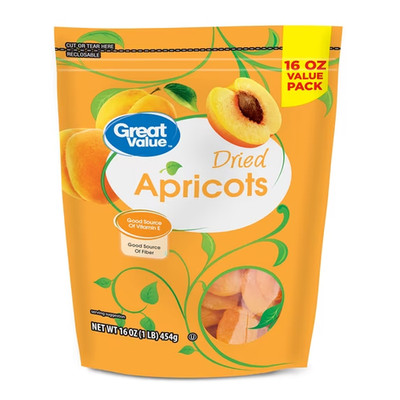 great value dried apricots 16 oz