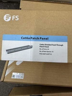 Cat6a Sheilded Feed- Through Patch Cable 24 Ports Brand New In The Box