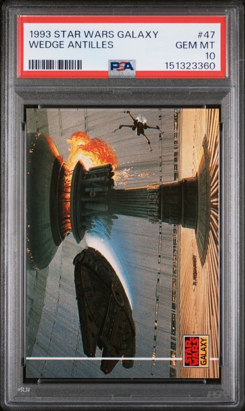 1993 Topps Star Wars Galaxy #47 Wedge Antilles PSA 10 RARE