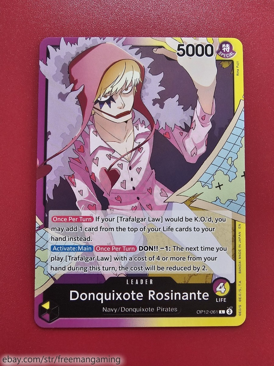 One Piece TCG Donquixote Rosinante Deck core 29 Cards OP12-061 Trafalgar  Law 073