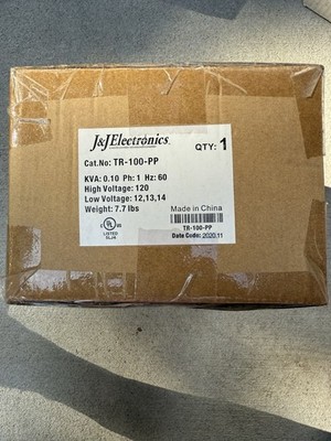 J & J ELECTRONICS TR-100-PP 100W FOUNTAIN, POOL, & SPA LIGHT TRANSFORMER TR100PP