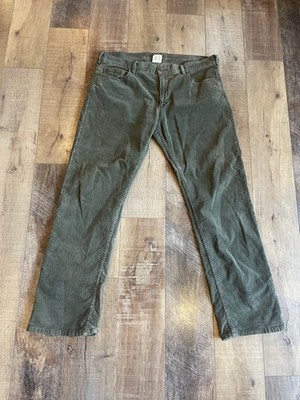 Vintage Element Denim Green Corduroy Pants Slim Straight Fit 38 Skate