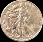 1945-S BU Walking Liberty Half Dollar