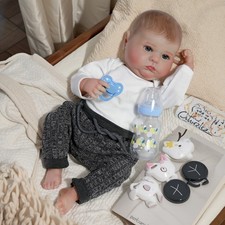 Realistic Reborn Baby Dolls Boy Full Body Silicone Vinyl Waterproof Newborn Doll