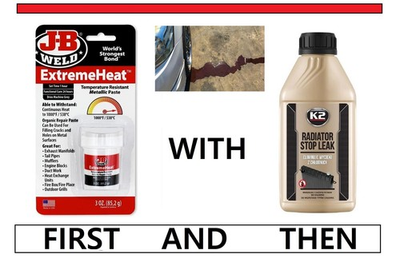 #ad JB Weld HighHeat Metal Putty Fast Repair 538°C Radiator Weld Water Leaking Fix GBP 24.99