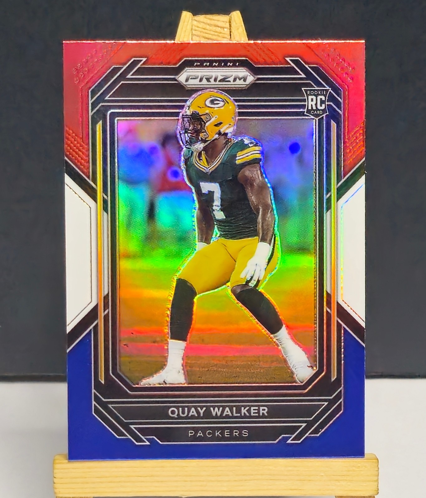 2022 Prizm #373 Quay Walker RC Rookie RED WHITE BLUE PRIZM Packers Rookie Card