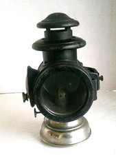 Vintage Gray Davis Pressed Steel And Nickel Plated Driving Lamp Lantern Vintage Gray Davis Pressed Steel And Nickel Plated Driving Lamp Lantern