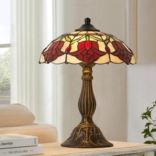 Stunning Vintage Tiffany Style Table Lamp with Stained Glass Shade
