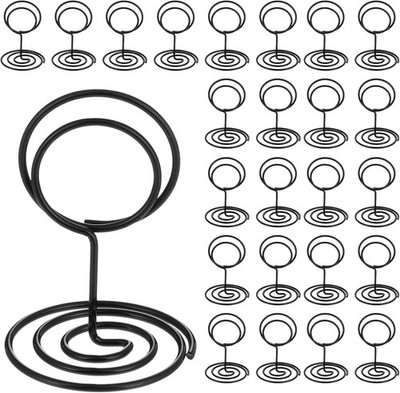 24 Pcs Table  Holder Place Card Holders P Stands Wire