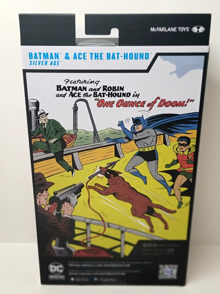 McFarlane Toys DC Batman & Ace Bat-Hound Platinum CHASE & Edición Regular Foto 4 de 4