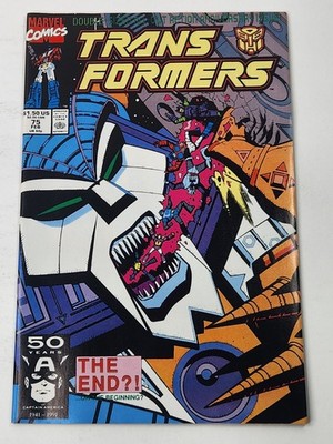 Transformers 75 DIRECT Low Print Count Marvel Comics Copper Age 1991