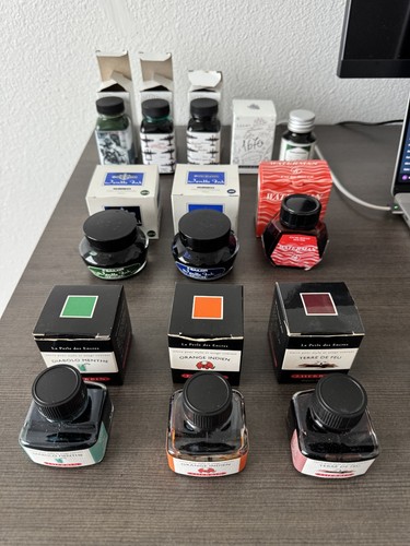 Sailor Jentle J Herbin 1670 Noodler’s Waterman Fountain Pen Ink Lot 10+