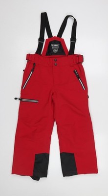 Killtec Jungen rote wasserdichte Schneehose Größe 8 isolierte Skihose