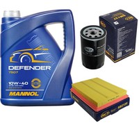 SCT Inspektionspaket 5L Mannol Defender 10W-40 FüR Mazda 2 1.4 1.25 1.6