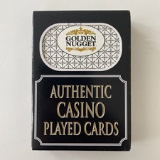 AUTHENTIC CASINO PLAYED CARDS Golden Nugget Las Vegas Nevada Sealed Deck
