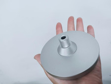 Podium Mic Stand Big Bottom Microphone Stand on Table Silver 13Inch Flexible Arm