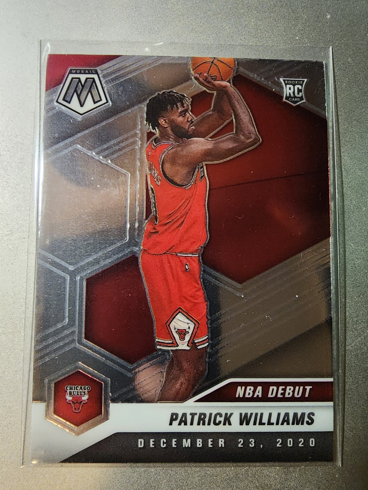 2020-2021 Panini Mosaic Patrick Williams RC NBA Debut #267 Chicago Bulls Rookie