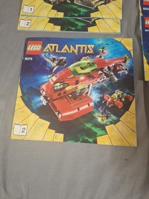 LEGO Atlantis Instructions Manual Lot 8061 8079 8075(2) 8058 8076 7978