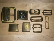Lot Of 9 Vintage Belt Buckles
