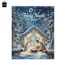 Traditional Jesus Nativity Paint by Numbers Canvas for Relaxing Holiday Art