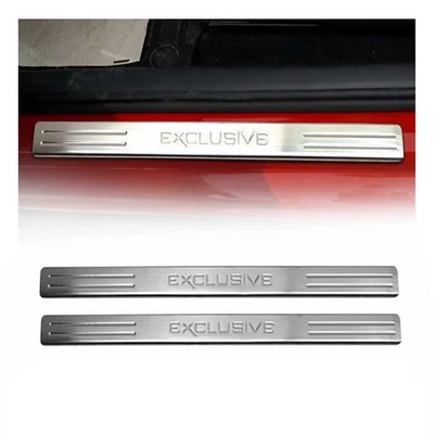 Couverture de Seuil de porte pour Mercedes Vito W447 2014-2026 acier chromé 2x - Photo 1/4