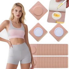 100Pcs Castor Oil Patches Belly Button 2.75"x2.75" - Leak-Proof Adhesive Pa...