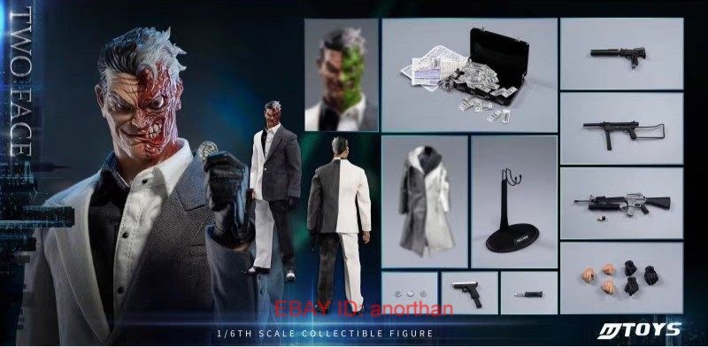 1/6 Scale MTOYS MS013 Two Face Action Figure Toys Collectible Gift