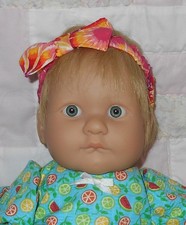 Monique TEENY WEENIE Human Hair Doll Wig SIZE 11/12 BLONDE Partial Cap B NWT