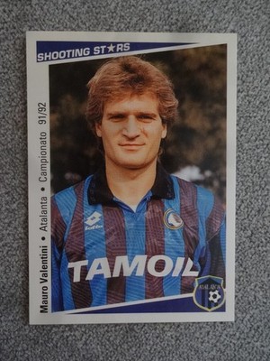 Mauro Valentini Atalanta Card No. 20 Shooting Stars Merlin Footballers 1991 92
