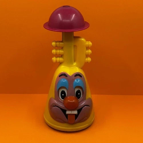 Vintage MARX Toys Anthropomorphic Trumpet Clockwork Push Down Toy 1960s 1969