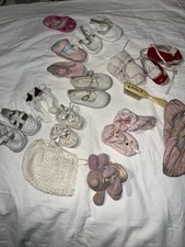 Vintage High End Baby Shoes Lot of Mixed Sizes and Styles See Photos