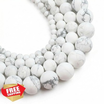 Yochus White Howlite 6mm Gemstone Beads