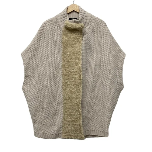 OFF WHITE Autentico Max Mara WEEKEND Cappotto da donna beige crema