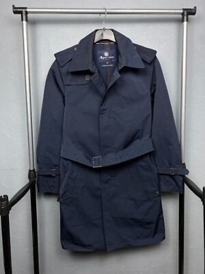 Aquascutum Vintage Mens Trench Coat Jacket Size S | eBay