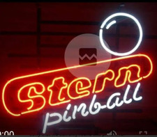 INSEGNA NEON FLIPPER STELLA ~ MANCAVE BAR insegne arcade luce NUOVO