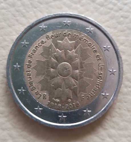 2 Euro Münze Le Bleuet De France Wert 2 Euro Le Bleuet de France, fleur de mémoire et de solidarité 1918-2018