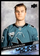 2020-21 Upper Deck Young Guns Fredrik Handemark Rookie San Jose Sharks #711 R123