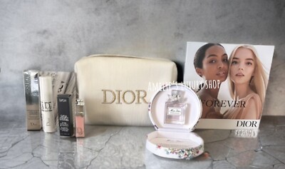 Dior Cosmetics Gift Set Dior Christian Dior Case & Beauty Travel Lip Gloss NEW